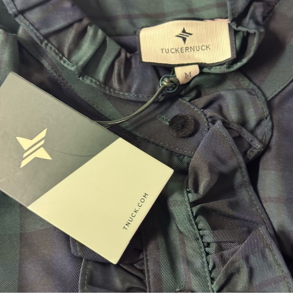 Tuckernuck | NEW Blackwatch Plaid Ruffle Reagan Button Down Size M - Picture 13 of 13
